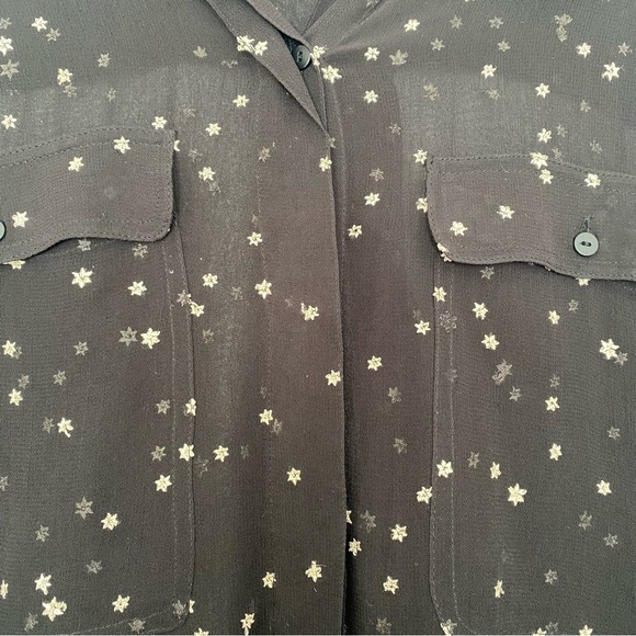 AllSaints Amari Star Embroidered Shirt Size Medium - Picture 6 of 15